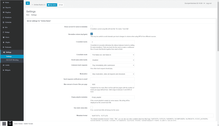 Everestcast Pro Settings