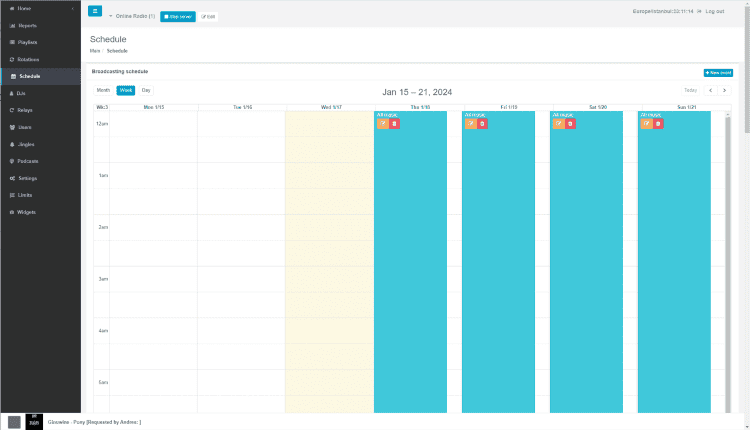 Everestcast Pro Schedule Manager