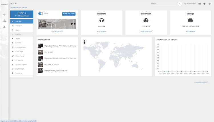 MediaCP Dashboard