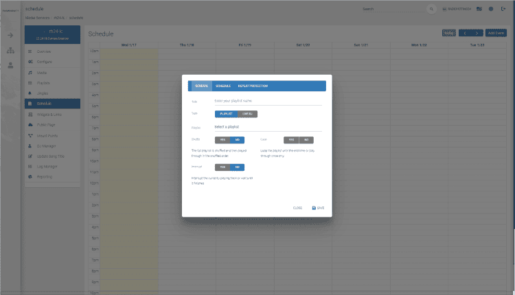 MediaCP Schedule Manager